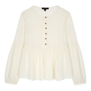 Banana Republic x Olivia Palermo Off White Blouse